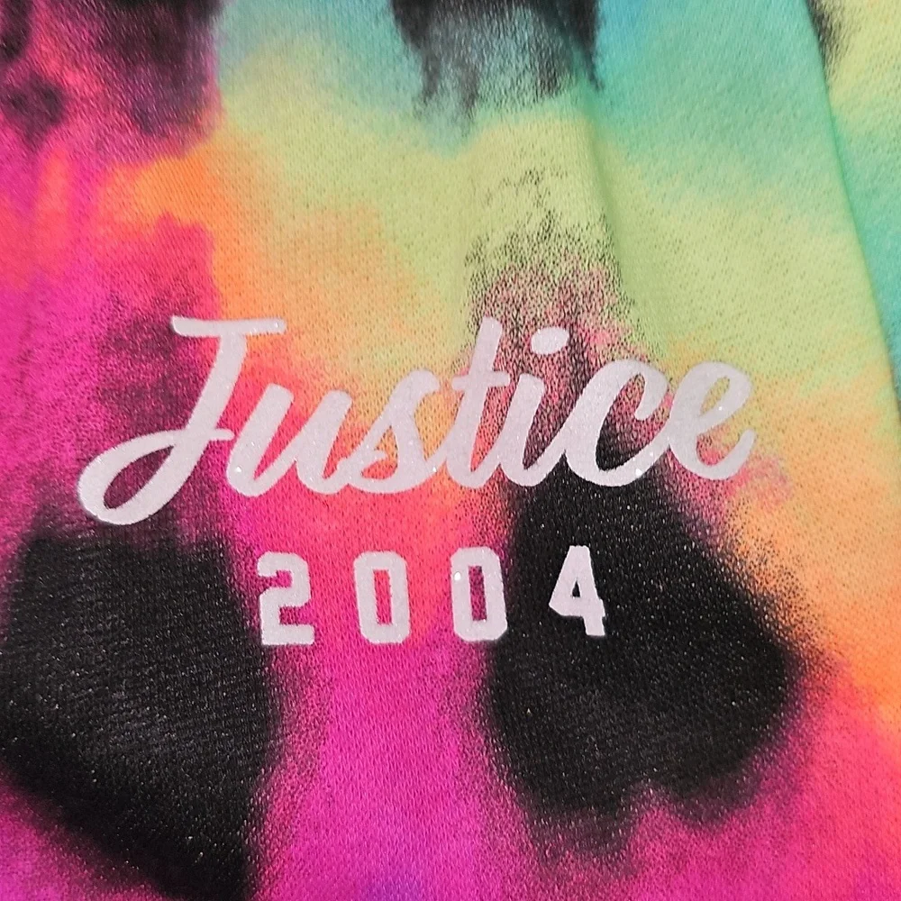 Justice Girls XL 16/18 Fleece Wide Leg Pants Multicolor New